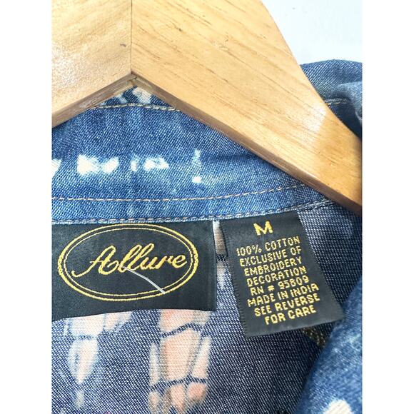 90s Boho Tie Dye Embroidered Jacket - Picture 6 of 10